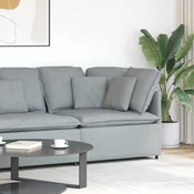 Modularna sofa Kutni modul s jastucima svijetlo siva 100 cm