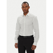 HUGO Srajca Kenno 50544929 Bela Slim Fit