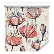 Tapeta s tulipani za dnevno sobo in spalnico 50x1000 cm