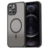 Hibridni ovitek HaloFrost II MagSafe za iPhone 12 Pro - black