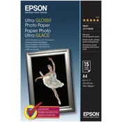 EPSON Ultra Glossy Photo Paper 300 g/m2, A4 x 15 listov, C13S041927, za brizgalne tiskalnike