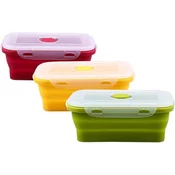 GM WEB Zložljiva škatla za malico - 3 kosi/set 500 ml