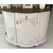 Casa Padrino luxury baroque sideboard cream/brown - Baroque style solid wood cabinet with drawer and door - Luxury furniture in baroque style - Baroque furniture - Noble & Magnificent