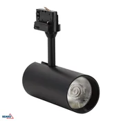 Bemko 3-fazna tirna reflektorska svetilka 30W 3000K 2300 lm črna BM-C40-VRK-3F-030BL-3K