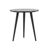 Klubska mizica Dallas 4620 (Črna) Črna, 50cm, MDF plošča, Okrogla