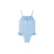 MANGO KIDS Enodelne kopalke FORMENBG  svetlo modra / bela