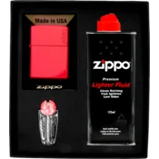 shumee Darilni set vžigalnikov ZIPPO RED MATTE LOGO št. 1