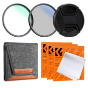 K&F 62mm 2pcs Professional Lens Filter Kit (MCUV/CPL) + Filter Pouch+Lens Cap+3pcs*Cleaning Cloth