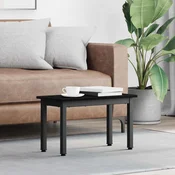 vidaXL Klubska miza Črna Orehovina 60 x 30 x 36 cm Konstruiran les