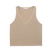 MANGO Top z naramnicami VELLA greige