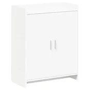 Vidaxl omara za čevlje z vrati Bela 73,5 x 36 x 92 cm Inženirski les