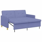 Vidaxl Raztegljiv kavč Jeans modra Blago
