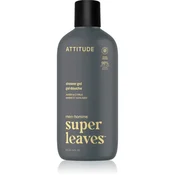 Attitude Gel za prhanje za moške Super Leaves Amber & Citrus (gel za prhanje) 415 ml