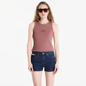 Majica s tankom Calvin Klein Jeans Sl 2X2 Baby Rib Logo Crew Tank Sierra Brown S