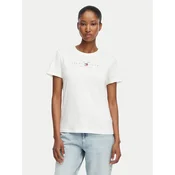 Tommy Jeans Majica Linear Ss Tee DW0DW22789 Kremna Regular Fit