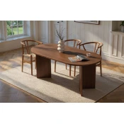 Blagovaonski stol u dekoru oraha 89,5x180 cm Sablin – Kalune Design