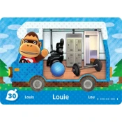 Nintendo Animal Crossing: New Leaf - Welcome Amiibo Card - Louie (30/50)