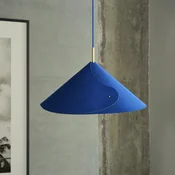 OSRAM viseča svetilka Decor Flip, modra, filc, E14, nastavljiva - Dnevna soba/jedilnica - Tkanine/tekstil