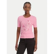 Versace Jeans Couture Majica 80HAHE01 CJ02E Roza Slim Fit
