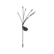 LED RGB solarno svetlo FIORINI 8xLED/1,2V 600 mAh IP44 crna