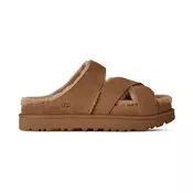 UGG Womens Greenport Cross Strap Slide Žene - Sandale UGG - Smeda - 1178470-CHE-6 - Size: 6