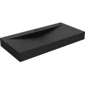 Mexen Poli pultna umivalnik iz konglomerata 1/O 100 x 48 cm, črna - 23021071
