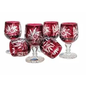 Marika Kozarci za vodko Ruby Crystal 40 ml Olive Grinder 6 kosov