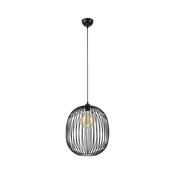 Luster na sajli DESTELLO 1xE27/15W/230V precnik 32 cm crna