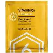 BioEarth Vitaminica sheet maska za lice sa 6 vitamina, 15 ml