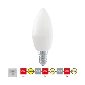 LED prigušiva sijalica C37 E14/6W/230V 3000K - Eglo 54834