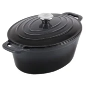 CS Kochsysteme Litoželezna pekač z pokrovom Xanten 36 x 22 cm, črna