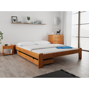 Postelja ADA 140 x 200 cm jelša Posteljno dno: Z lamelnim dnom, Vzmetnica: Vzmetnica Deluxe 10 cm