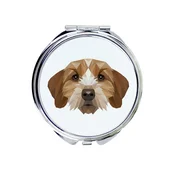 Basset Breton, Basset Fauve de Bretagne - ogledalo s fotografijo in geometrijskim napisom