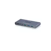 Digitus DS-12855 KVM HDMI stikalo 2x1 | UHD 4K@60Hz | 3x USB-A 3.1 Gen1 | 1x USB-C USB 3.1 Gen1 | Avdio | Core Line