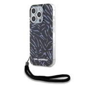 slomart Etui Karl Lagerfeld Zebra With Cord za iPhone 15 Pro Max - vijolično