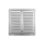 HACO Prezračevalna rešetka Ventilation grille - cover NVM, 200 x 200 mm K, stainless steel 0711