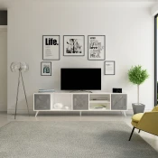 Hanah home TV Komoda Sinef Belo-Antracit