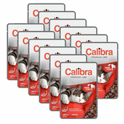 CALIBRA Cat Adult piščanec in govedina v omaki 12x100 g