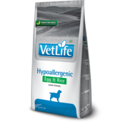 FARMINA hrana za pse Vet Life Hypoallergenic (jajca in riž), 12kg