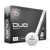 Loptica za golf Duo Soft x 12 Wilson bijela
