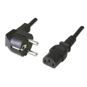 EWENT Napajalni kabel EWENT Shuko > IEC kot 90° 3m, (21735456)