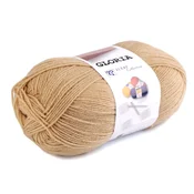 GLORIA Pletena preja 50 g - (57094) bež temna.