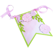 Sizzix 662364 Šablona za rezanje Cvetlični transparent 9 Kosov