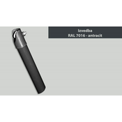 PODPORA EUROCLIP 38X200 - ANTRACIT RAL 7016