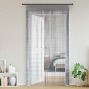 Nižaste zavjese 2 kom svijetlo sive 100x250 cm