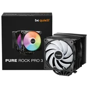 Hladilnik BE QUIET! PURE ROCK PRO 3 LX (BK043) 2x120mm, 250W, RGB, črn