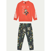 adidas Otroški kompleti Disney Mickey Mouse Joggers Rdeča