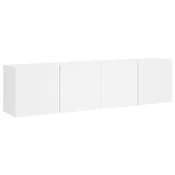Vidaxl Stenske TV omarice 2 kosa bela 80x30x41 cm