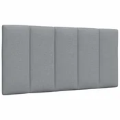 Vidaxl Blazina za vzglavje Hanko svetlo siva 100 cm blago