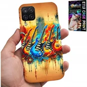 shumee ETUI ZA SAMSUNG A12 / M12 - ELEKTRIČNA KITARA, ROCK AND ROLL, KOVINSKI